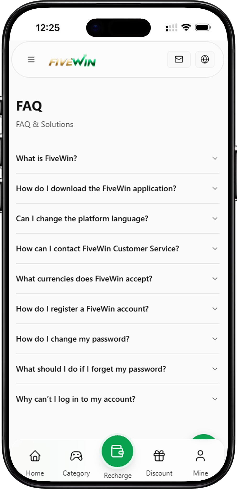 Soalan Lazim FIVEWIN – Maklumat Umum Platform