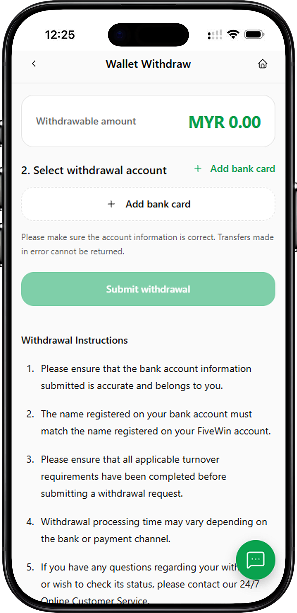 FIVEWIN Withdraw – How the Withdrawal Process Works
